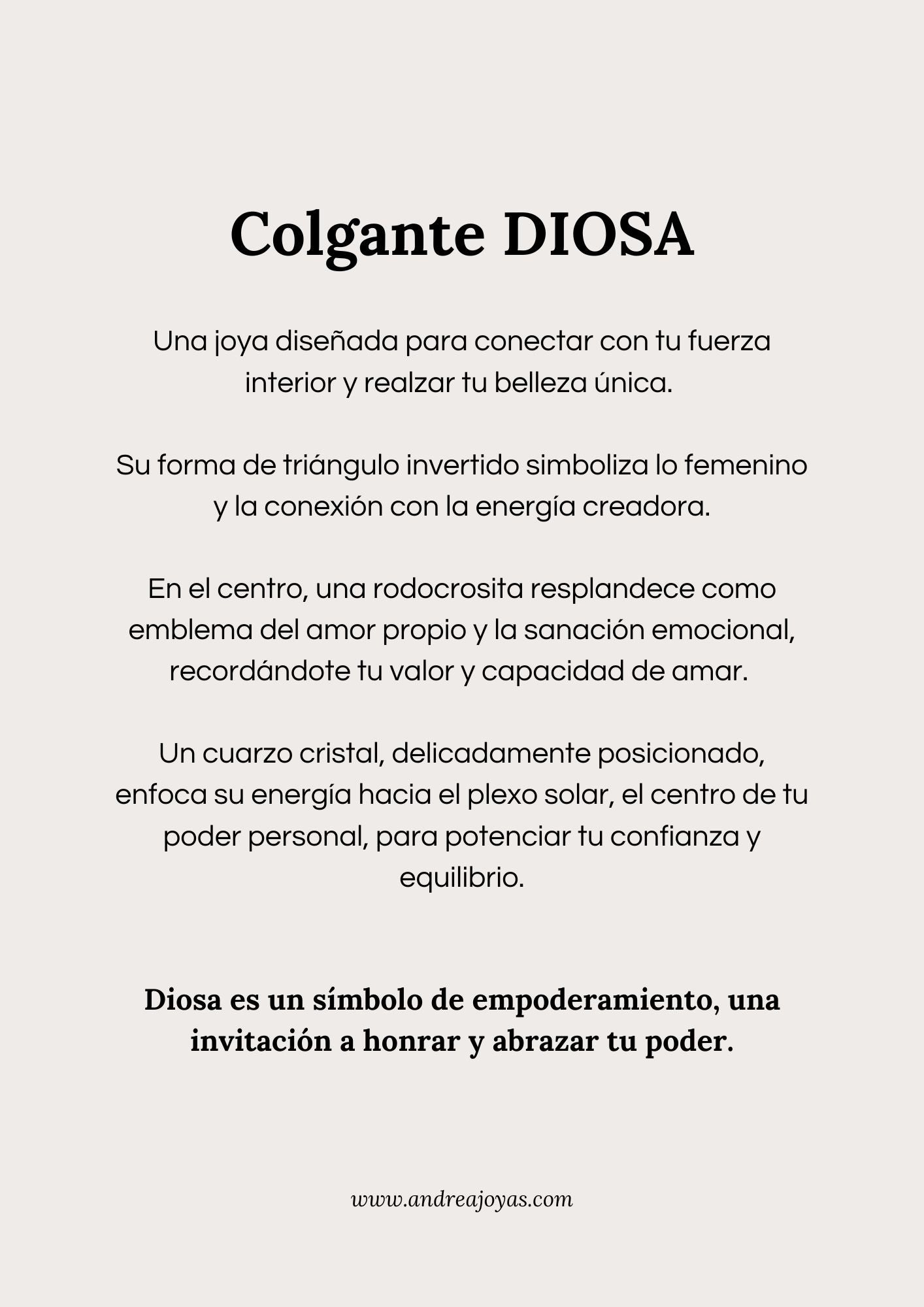 Colgante amuleto diosa✨