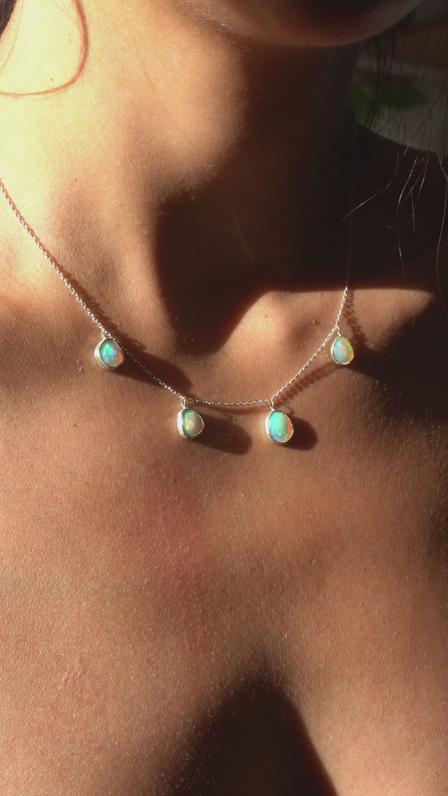 Collar ópalos etíopes