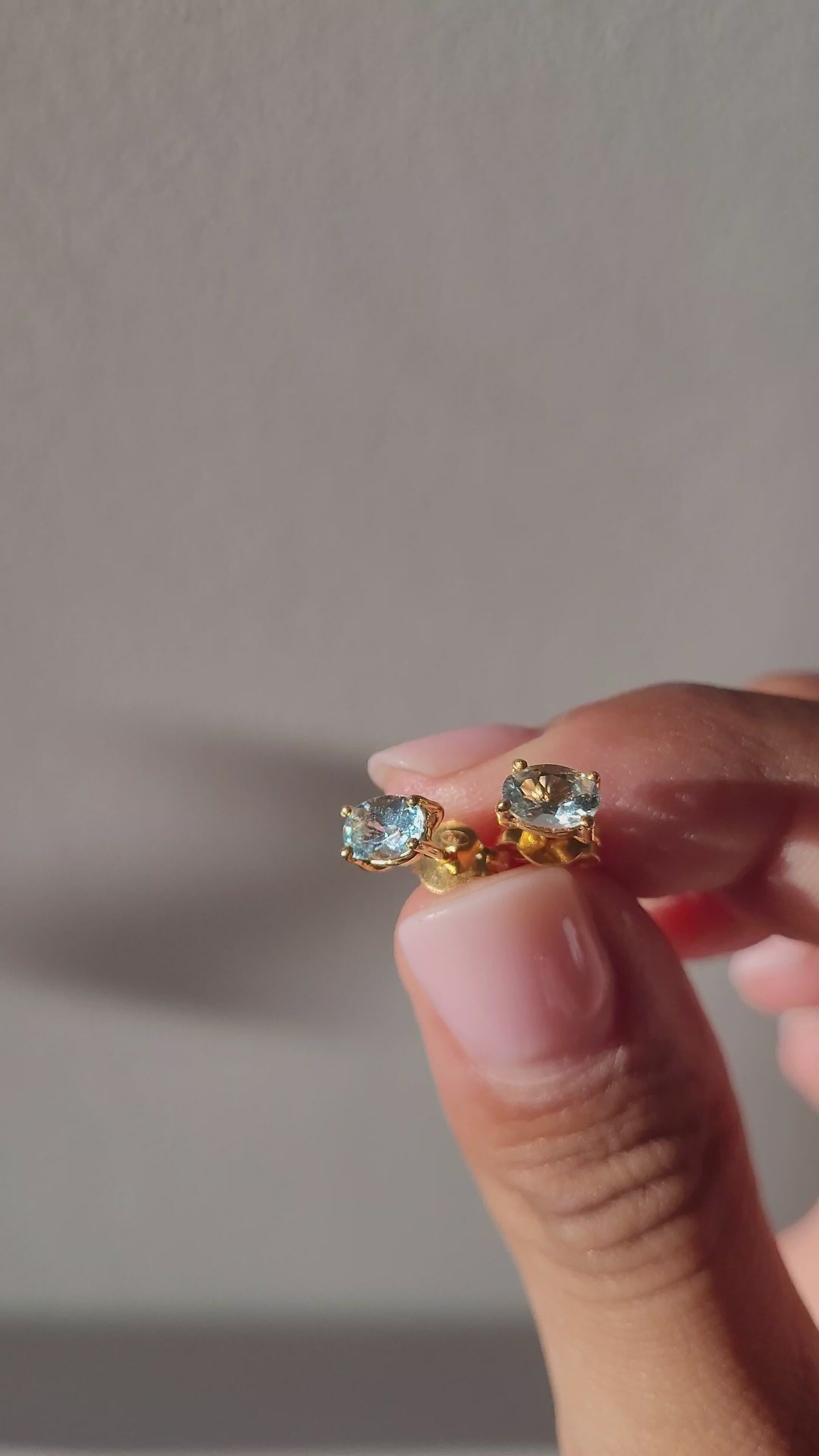 Pendientes Aguamarinas